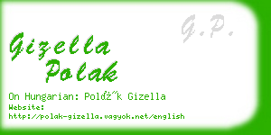 gizella polak business card